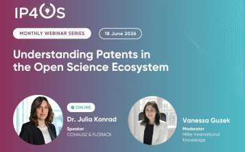 IP4OS webinar: Understanding Patents in an Open Science Ecosystem